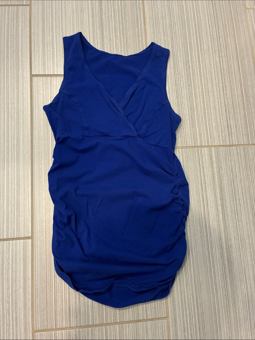 Women’s Royal Blue Sleeveless Maternity Tank Top